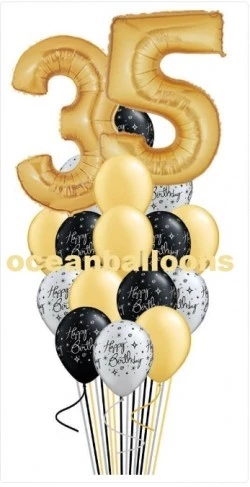 Фонтан из шаров на юбилей женщине