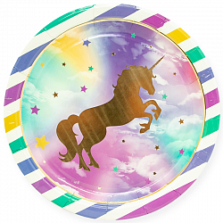 Тарелки (7_18 см) Золотой единорог, 6 шт.