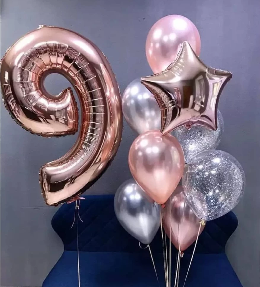 Шары на День Рождения девочке 9 лет