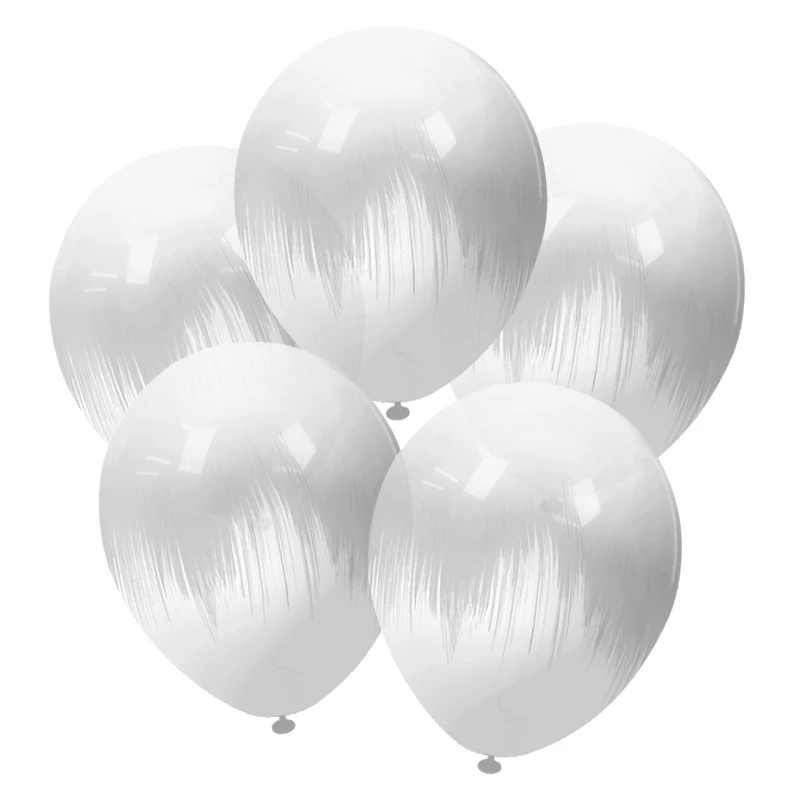 Воздушный Шар Браш кристалл Белый