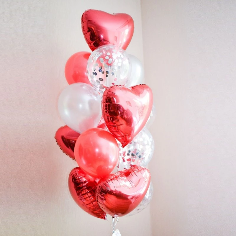 Фонтан из шаров для девушки