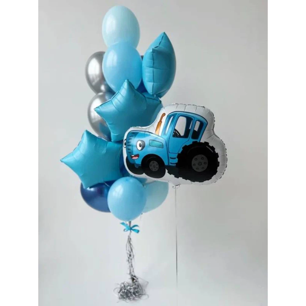 Букет из шаров «Добрый синий трактор»